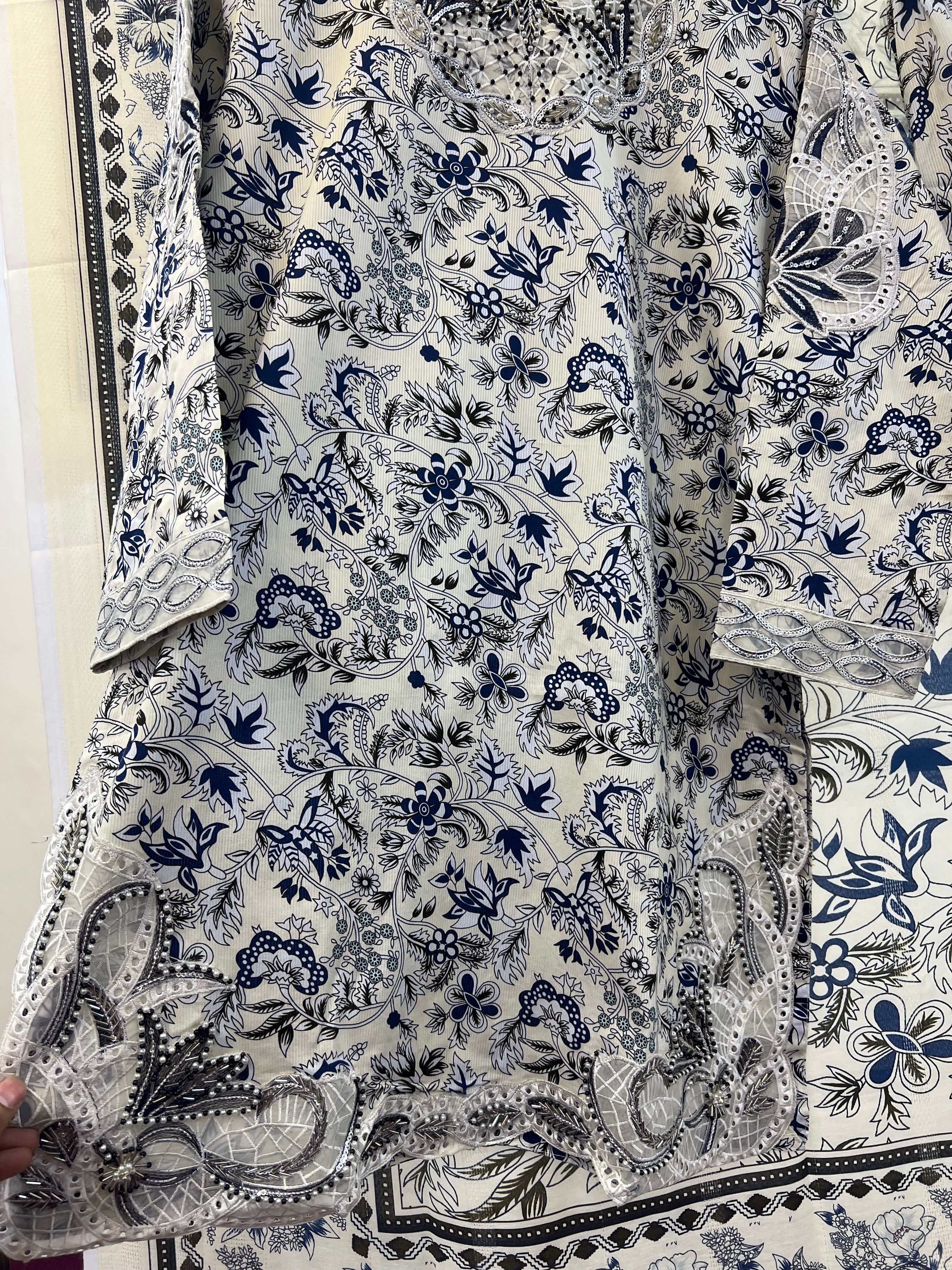 Article No D-02 Farshi shalwar Three Piece