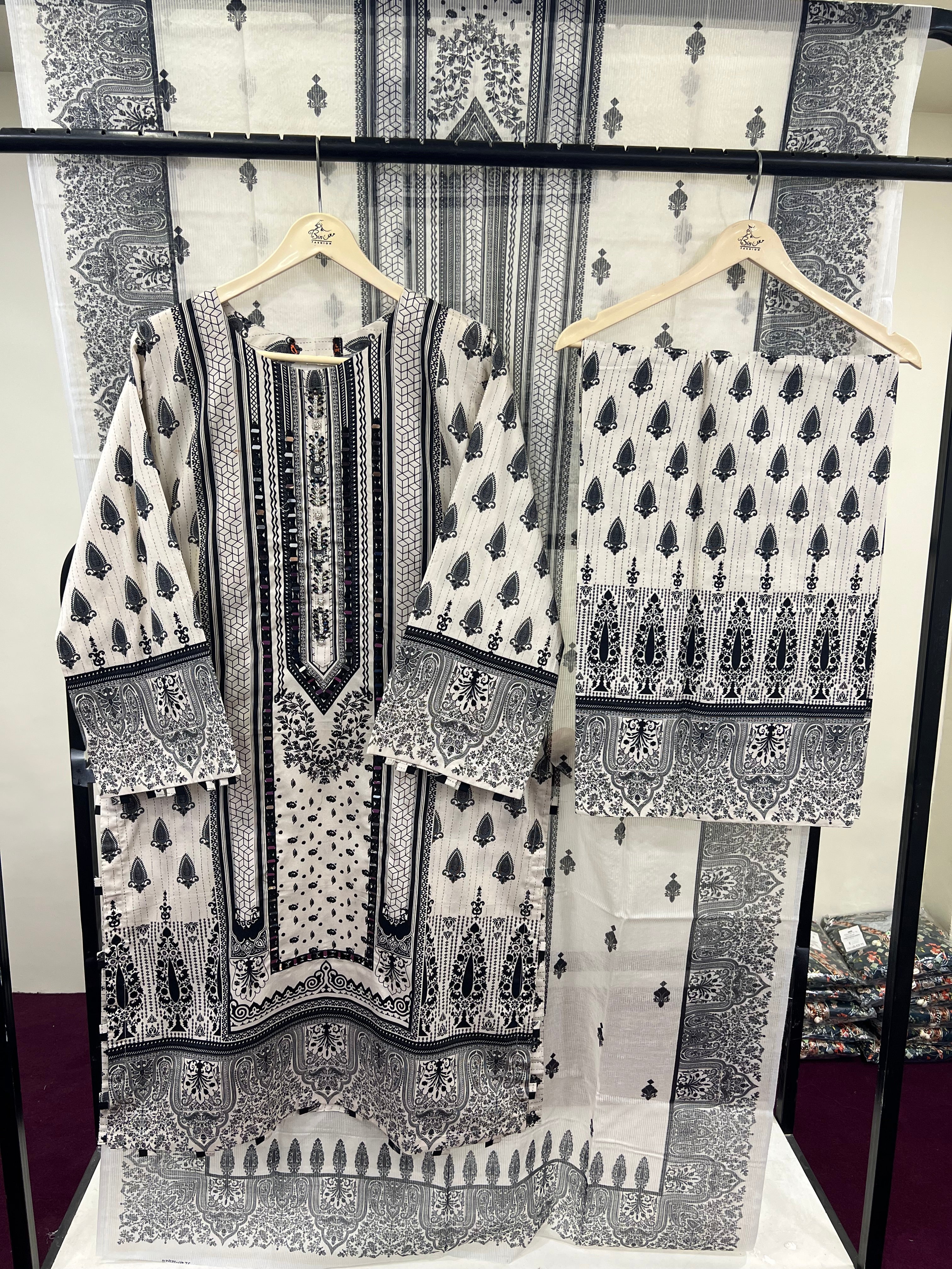 Article No D-17 Winter Cotton Three piece