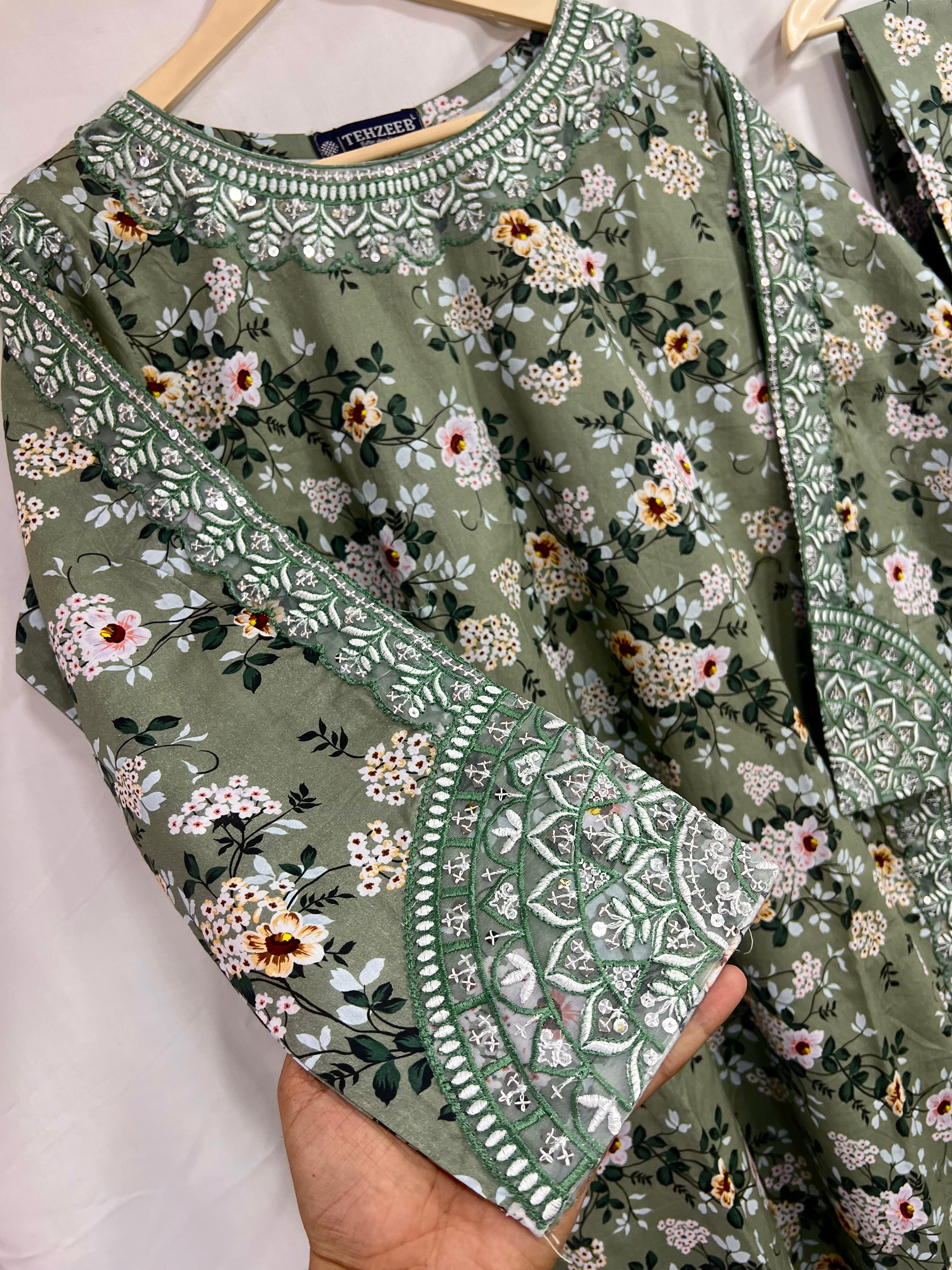 (SUZU) LONG SHIRT TWO PIECE