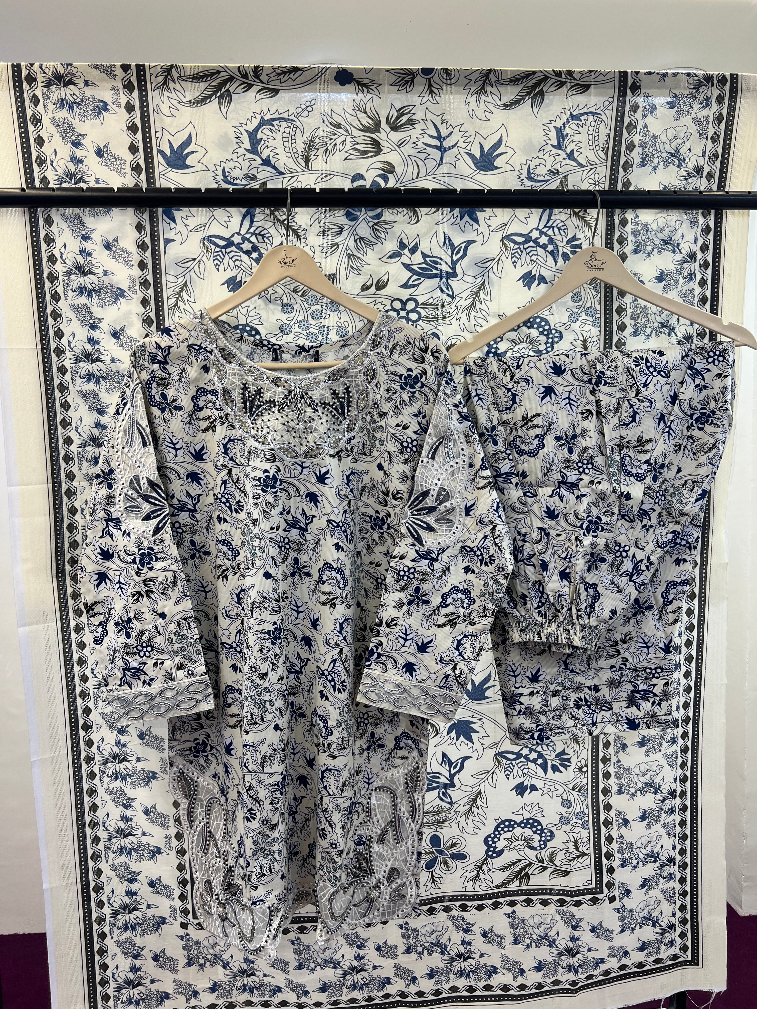 Article No D-02 Farshi shalwar Three Piece