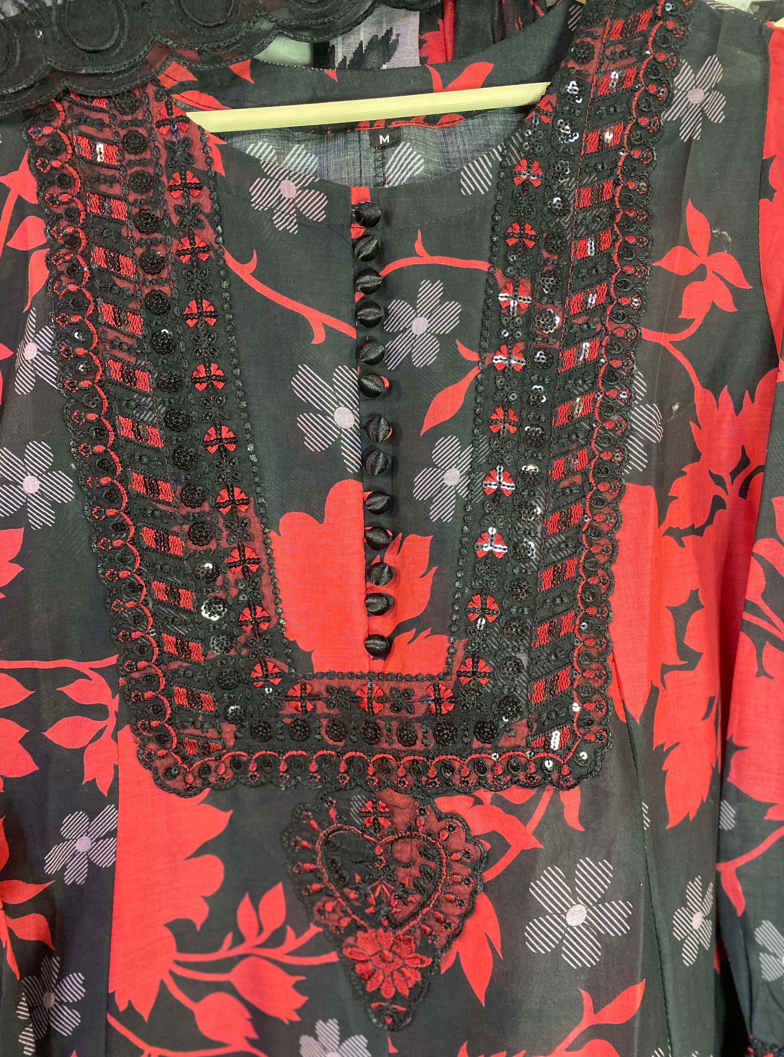 Qeesha LONG FROCK THREE PIECE