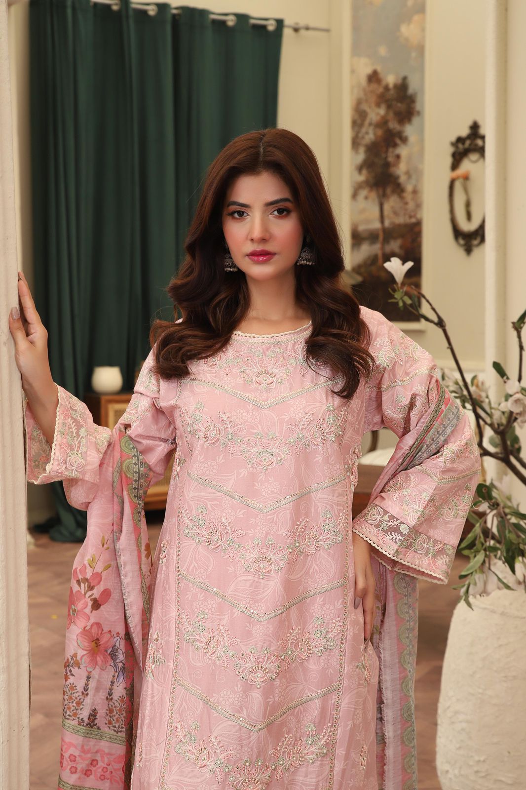 Pink Rose – 3-Piece Lawn Suit