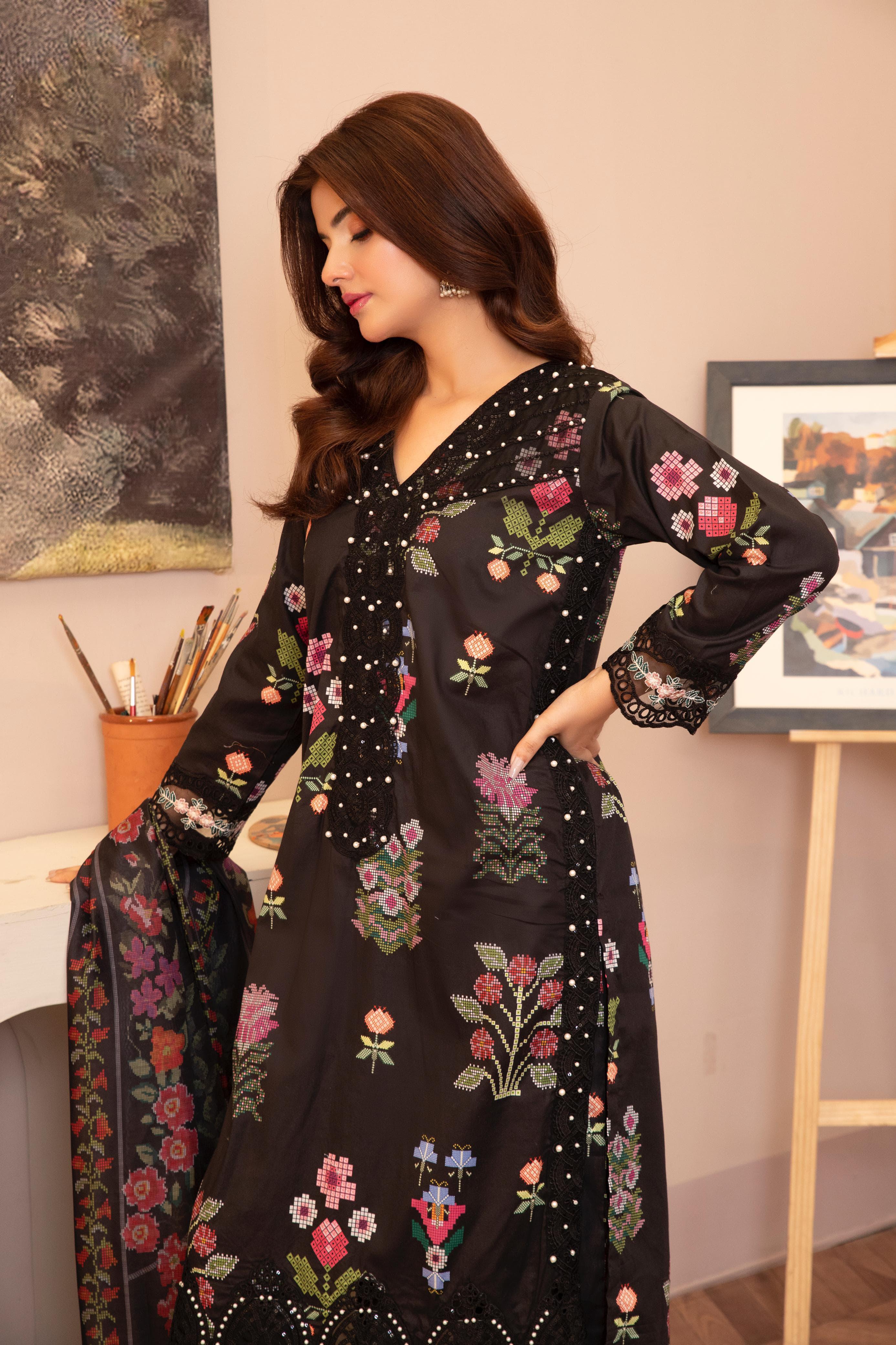 Seemab – 3-Piece Lawn Suit